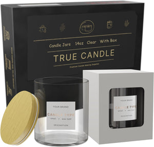  TRUE CANDLE 12x Premium Matte White Candle tin 16 oz